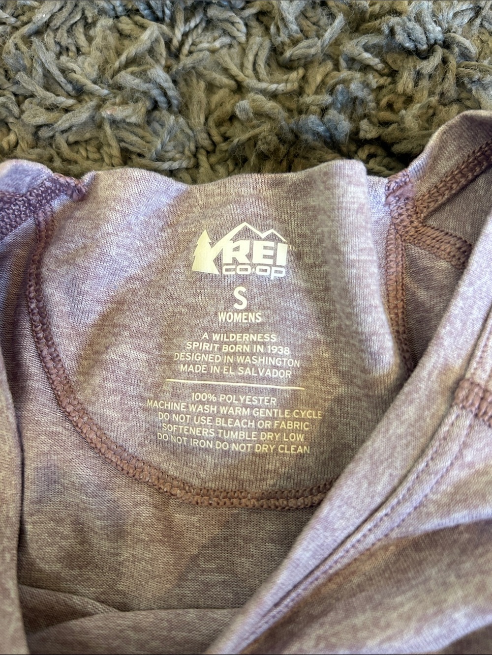REI Long Sleeve Performance Crew - Lavender Heather Size Small - Picture 6 of 8